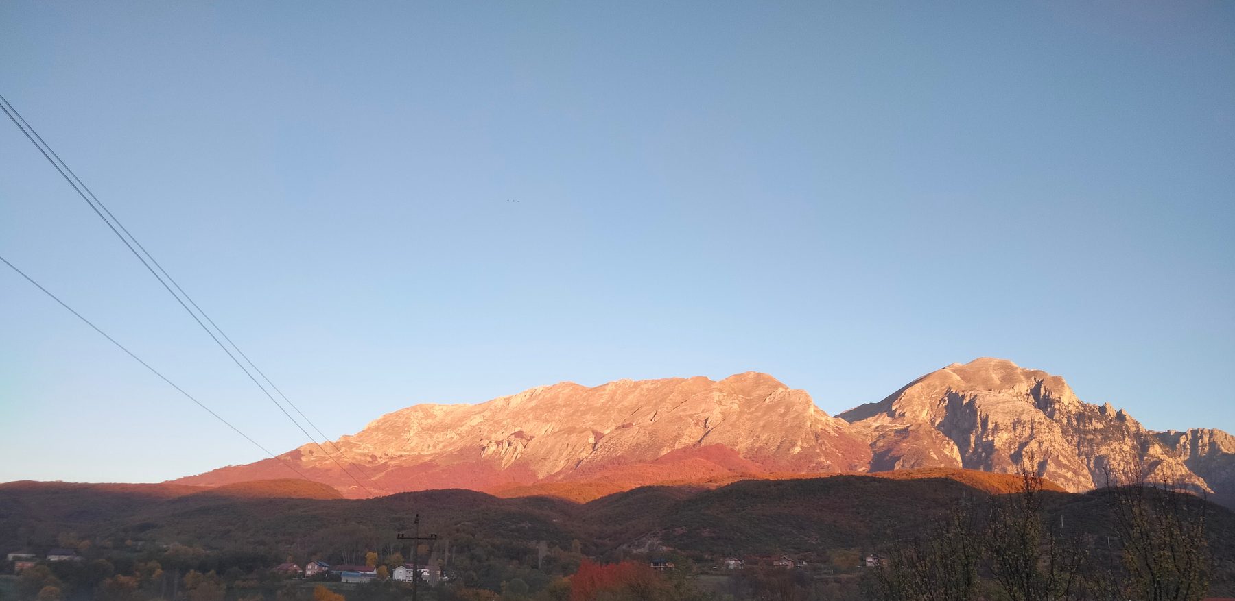 Mountains of Tropoja, Albania at dusk